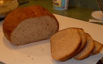 Whole wheat sourdough: crumb view