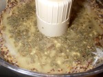 Tarragon and salt added to the mustard paste