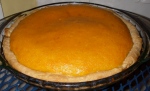 Sweet potato pie right out of the oven