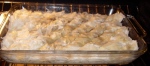 Baklava cut also on the diagonal and in the oven
