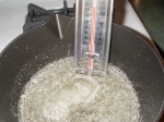 Cook the sugar to 240℉.