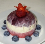 Red, white, and blue bombe for Independence Day